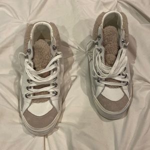 Marc Fisher Merin Sherpa high top sneaker